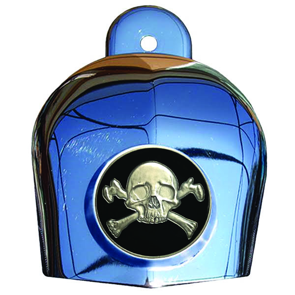 Chrome Horn SKULL&CROSSBONES 2X2